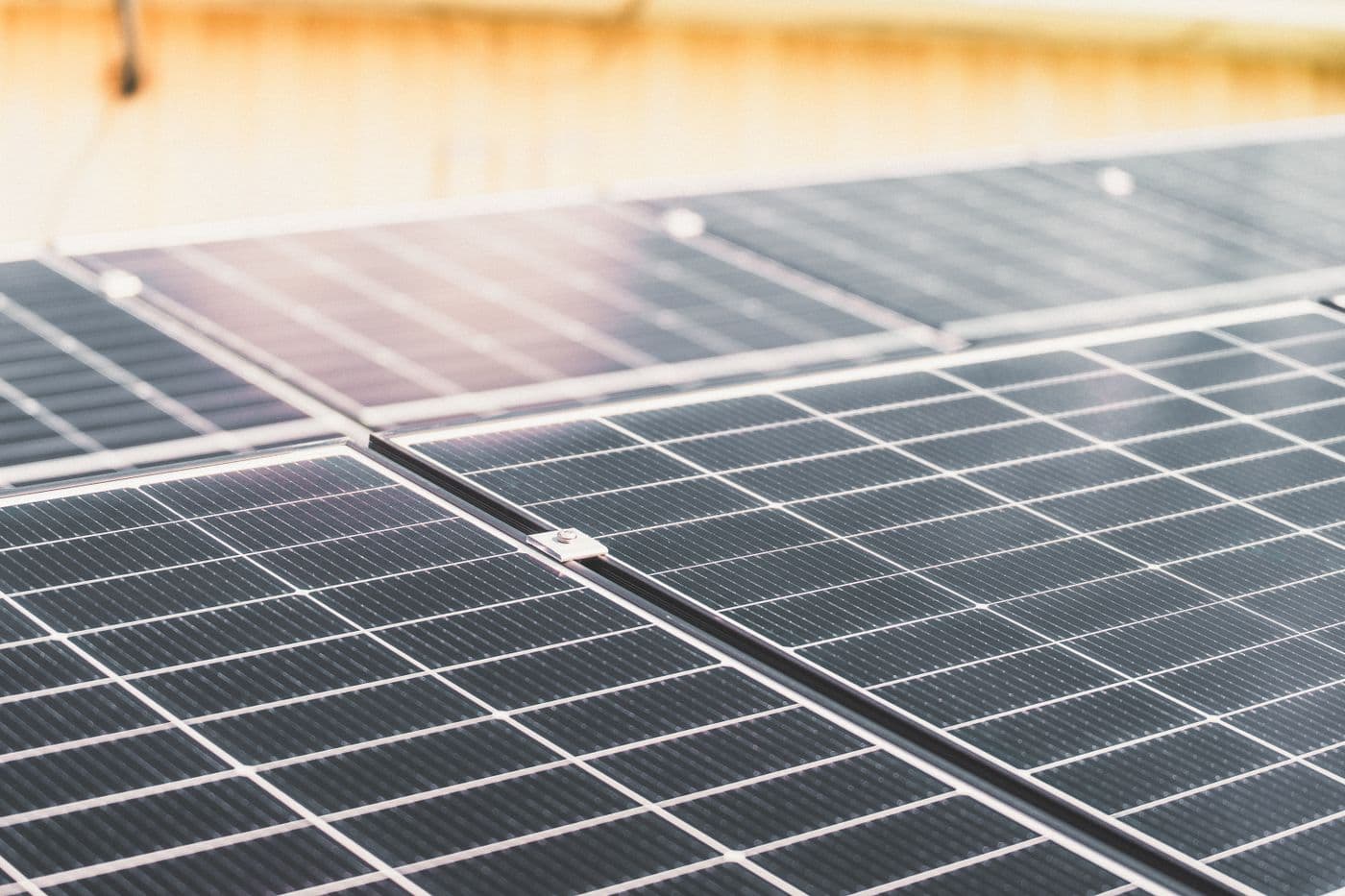 Commercial rooftop solar panel array